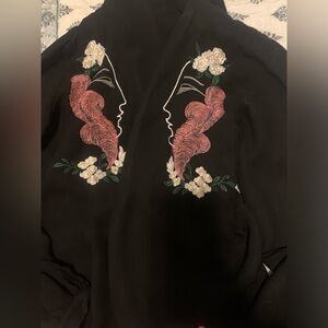 Vivetta Black Wrap Blouse